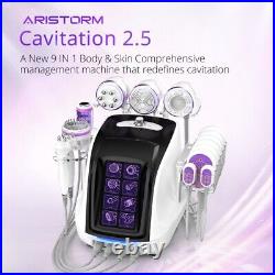 9-1 Ultrasonic Cavitation Vacuum RF LED Laser Body Slimming Cellulite Machine US