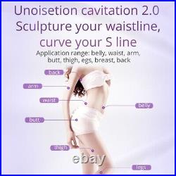 9 in 1 Unoisetion 40K Cavitation LIPO Bio Facial Beauty Body Massager Machine US