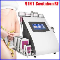 9in1 Cavitation Lipo Machine Ultrasonic Vacuum RF Radio Frequency Laser Slimming