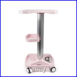 Beauty Instrument Cart Pink Ultrasonic Cavitation Machine Shelf Trolley Stand
