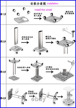 Beauty Salon Spa Trolley Stand Rolling Cart For Ultrasonic Cavitation RF Machine