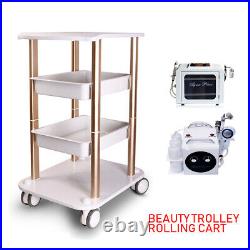 Beauty Salon Trolley For Ultrasonic Cavitation RF Machines Stand Rolling Cart US
