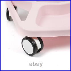 Beauty Salon Ultrasonic Cavitation RF Machine Trolley Stand Rolling Cart Pink US