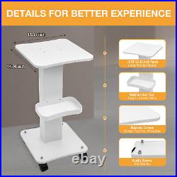 Beauty Spa Salon Cart Trolley Stand Tray Fits Ultrasonic Cavitation RF Machine