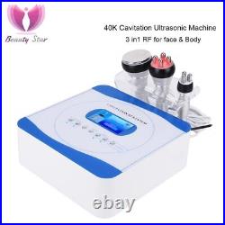 Beauty Star 3in1 RF Ultrasonic 40K Cavitation Weight Loss Machine RF Radio Frequ