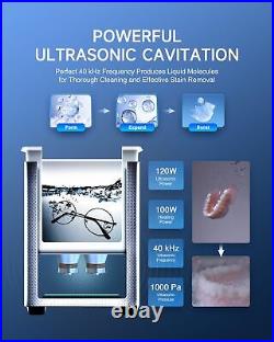 CREWORKS 3L Ultrasonic Cleaner, 0.8 gal Digital Sonic Cavitation Machine, 120