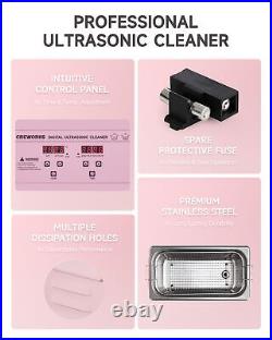 CREWORKS 6L Ultrasonic Cleaner, 1.6 gal Ultrasonic Jewelry Cleaner with Digit