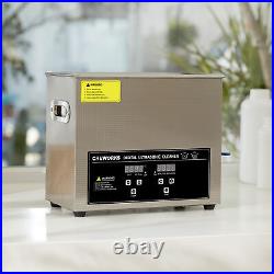 CREWORKS 6L Ultrasonic Cleaning Machine 180W Sonic Cavitator w Heater & Timer