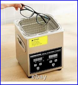 CREWORKS Professional Jewelry Cleaning Machine, 2L Jewelry Cleaner Ultrasonic