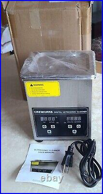 CREWORKS Professional Jewelry Cleaning Machine, 2L Jewelry Cleaner Ultrasonic