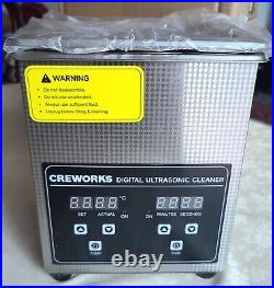 CREWORKS Professional Jewelry Cleaning Machine, 2L Jewelry Cleaner Ultrasonic