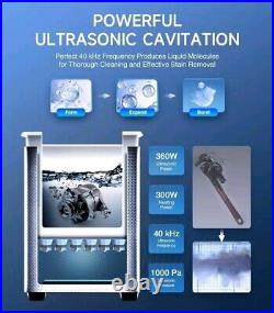 CREWORKS Stainless Steel Ultrasonic Cleaner 15L Timed Digital Cleaning Equipment