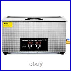 CREWORKS Stainless Steel Ultrasonic Cleaner 22 L Cavitator with Digital Controls
