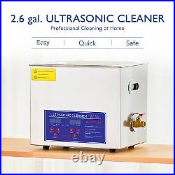 CREWORKS Ultrasonic Cleaner 10L Stainless Steel Timer Sonic Cavitation Machine