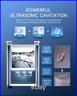 CREWORKS Ultrasonic Cleaner with Heater and Timer, 1.6 Gal Digital Sonic Cavitat