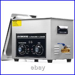 CREWORKS Ultrasonic Cleaner with Heater and Timer, 2.6 Gal Digital Sonic Cavitat