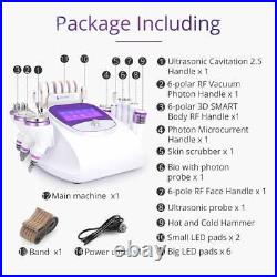 Cavi 2.5 Beauty Machine Body Massage Facial Spa Home Use 9 Handles LED Pads