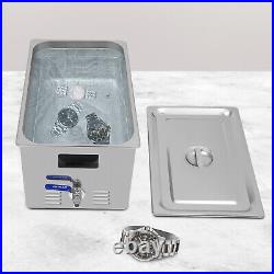 Dental Ultrasonic Cleaner Cavitation Bath Unit with Heater and Basket 30L 28/40K