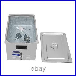 Dental Ultrasonic Cleaner Cavitation Bath Unit with Heater and Basket 30L 28/40K