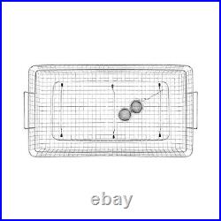 Dental Ultrasonic Cleaner Cavitation Bath Unit with Heater and Basket 30L 28/40K