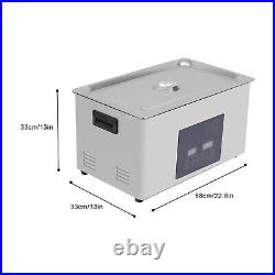 Dental Ultrasonic Cleaner Cavitation Bath Unit with Heater and Basket 30L 28/40K