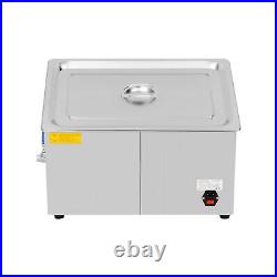 Dental Ultrasonic Cleaner Cavitation Bath Unit with Heater and Basket 30L 28/40K