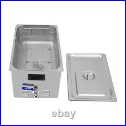 Dental Ultrasonic Cleaner Cavitation Bath Unit with Heater and Basket 30L 28/40K