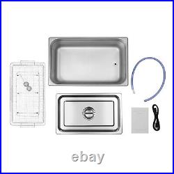 Dental Ultrasonic Cleaner Cavitation Bath Unit with Heater and Basket 30L 28/40K