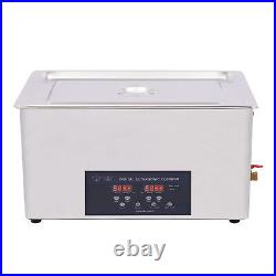 Dual Frequency Ultrasonic Jewelry Cleaner Machine 22L Cleaning Heated Machine US