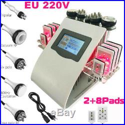 EU Ultrasonic 6in1 Vacuum Cavitation RF Radio Frequency Slim Cellulite Machine