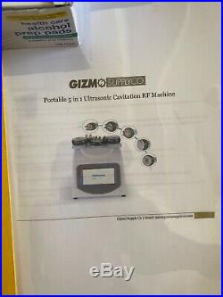 Gizmo Supply Co ultrasonic cavitation RF slimming machine 6 in 1 + accessories