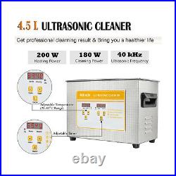 Home Ultrasonic Cavitation Machine, Professional 4.5L Ultrasonic Cleaner