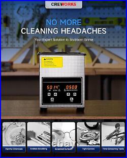 Jewelry Cleaning Machine, 2L Jewelry Cleaner Ultrasonic Machine with Heater&Timer