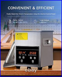 Jewelry Cleaning Machine, 2L Jewelry Cleaner Ultrasonic Machine with Heater&Timer