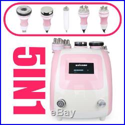 Pink 5IN1 Vacuum Ultrasonic Cavitation Radio Frequency RF Body Slimming Machine