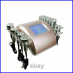 Portable 6in1 RF 40K Ultrasonic Cavitation Slimming Machine Laser Pads Skin Lift