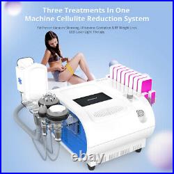 Pro 5in1 Cavitation Ultrasonic Vacuum RF Cold Freeze Body Slimming Machine Salon