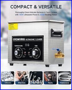 Professional Ultrasonic Cleaner 6.5L, 120W, Digital Heated Sonic Cavitation