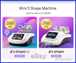 S-SHAPE 30k Cavitation RF Ultrasonic Vacuum Cellulite Body Reshape Machine US