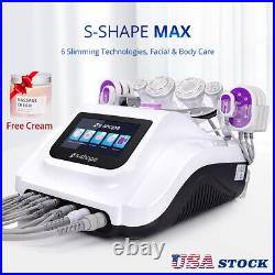 S-SHAPE Ultrasonic Cavitation Vacuum Suction LED Laser Body Slimming Machine SPA