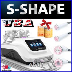 S-SHAPE Ultrasonic Cavitation Vacuum Suction LED Laser Body Slimming Machine SPA