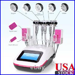 Ultrasonic Cavitation RF Machine 6 in 1 Vacuum Fat Remove LED Laser Pads Machine