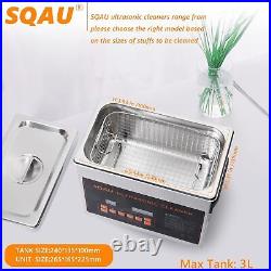 Ultrasonic Cleaner 3L with Digital Heater and Timer, Professional Ultrasonic