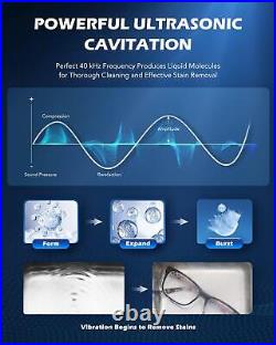 Ultrasonic Cleaner With Heater And Timer 2.6 Gal Digital Sonic Cavitation Machine