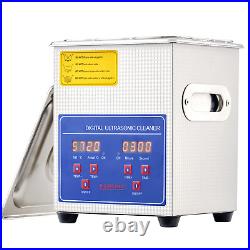 Ultrasonic Cleaner with Heater and Timer 1/2 Gal Digital Sonic Cavitation Machin