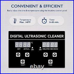Ultrasonic Cleaner with Heater and Timer, 1.6 gal Digital Sonic Cavitation 6L