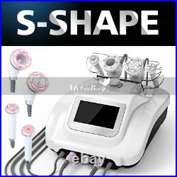Ultrasonic S-SHAPE Cavitation EMS RF Vacuum Slimming Machine Fat Burnt USA