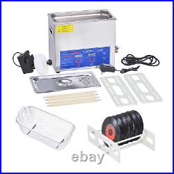 Ultrasonic Vinyl Record Cleaner w Heater & Timer 1.6gal Sonic Cavitation Machine