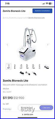 Used Zemits Bionexis Lite Ultrasonic Cavitation & RF Vacuum Machine