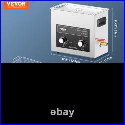 VEVOR 6L Ultrasonic Cleaner with Heater Timer & Basket, Tool